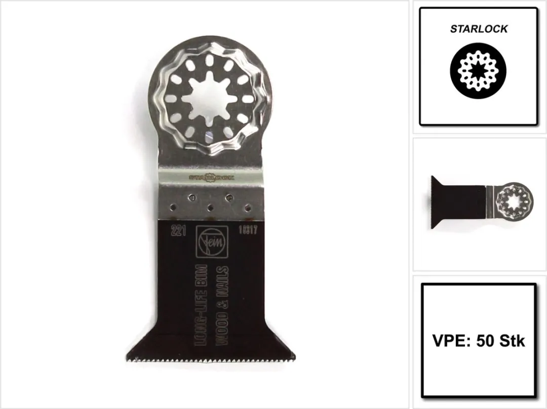 Fein 50x E-Cut Long-Life Zaagblad Starlock 50mm - 50 Stuks - afbeelding 6 van 6