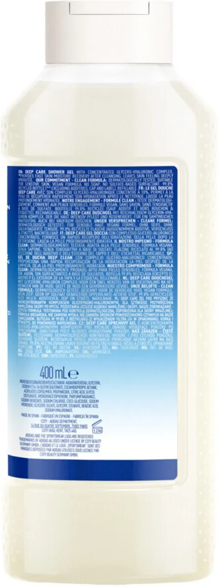 adidas Active Skin & Mind Deep Care Douchegel 400ml - 3x