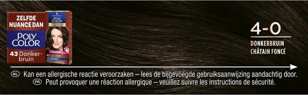 Poly Palette Vital Care Haarverf 4-0 Donkerbruin - 3 Stuks