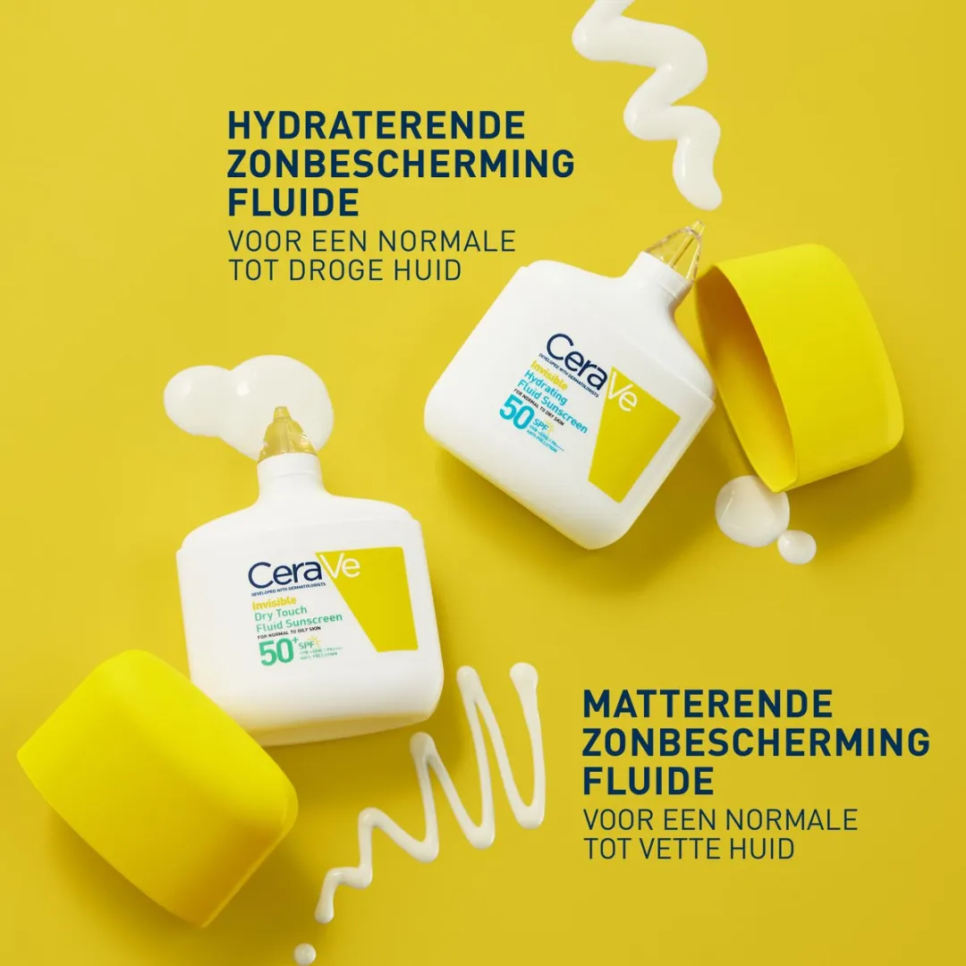 CeraVe Onzichtbare Hydraterende Zonnebrand Fluide SPF 50 - 50ml