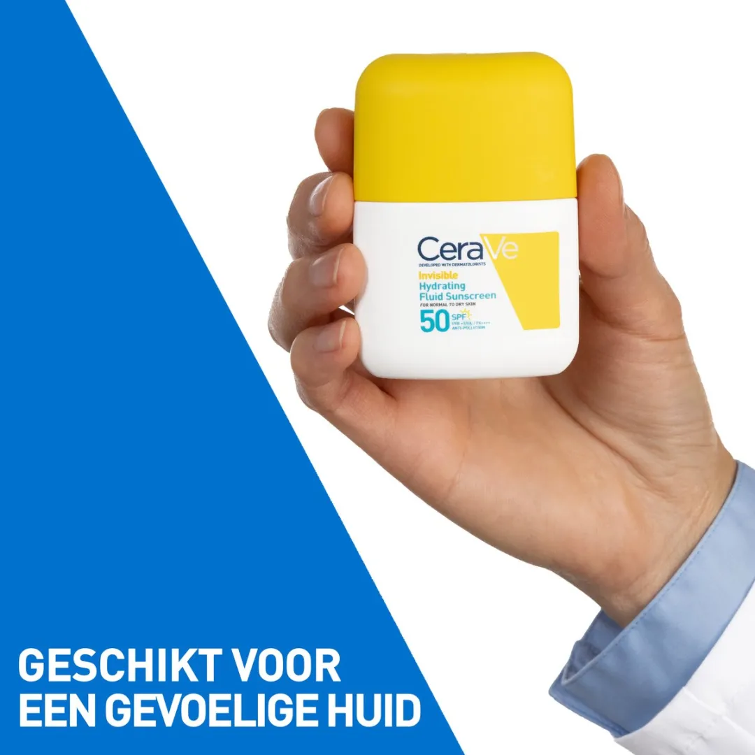 CeraVe Onzichtbare Hydraterende Zonnebrand Fluide SPF 50 - 50ml