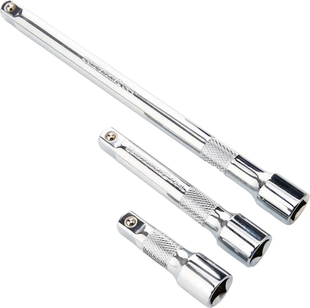 Silverline Ratelverlengstukken 3-delig 1/2" - Chroom