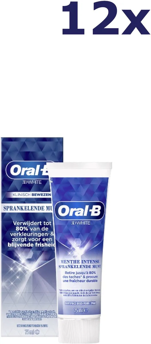 Oral-B 3D White Sparkling Mint Tandpasta 75ml