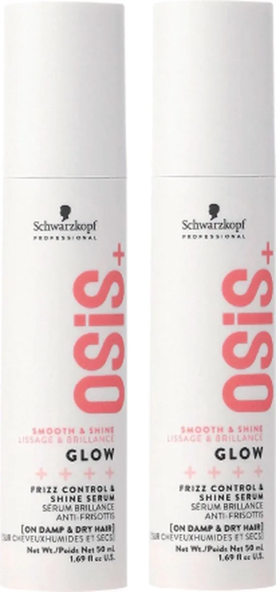 Schwarzkopf OSiS+ Glow Shine Anti-Frizz Serum 2x50ml