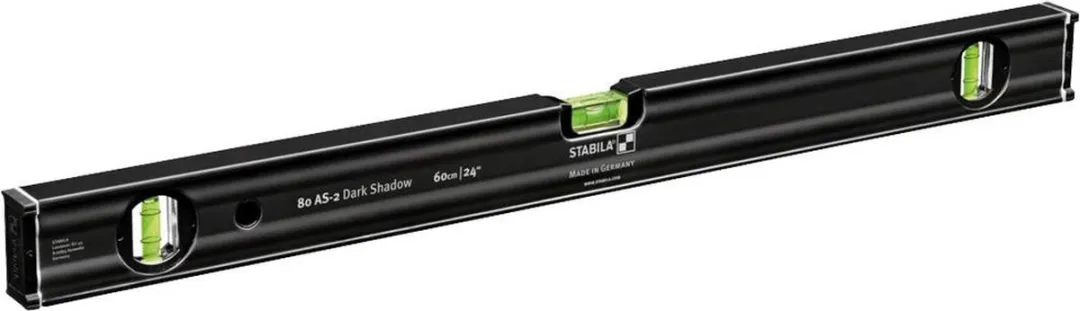 Stabila Dark Shadow 20032 Waterpasset - 60cm/120cm 0.5 mm/m