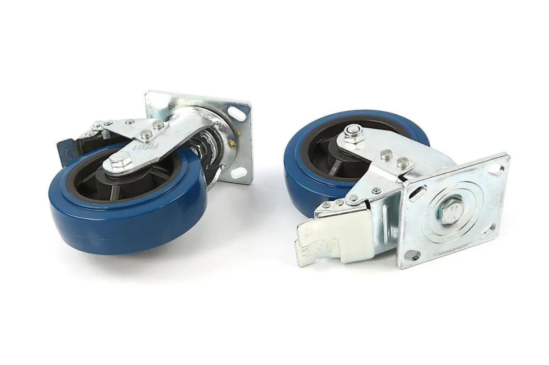 HBM Profi 150mm Zwenkwiel met Rem - 1 Stuk