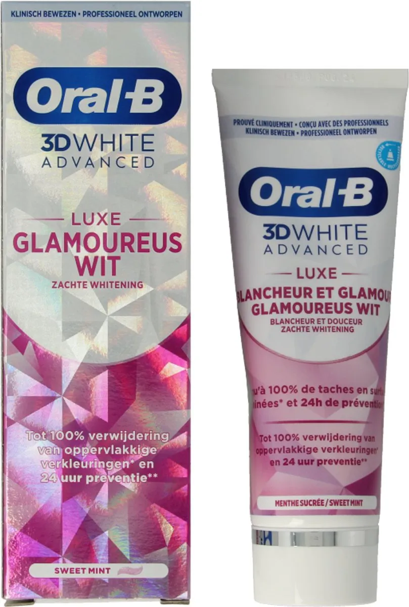 Oral-B 3DWhite Advanced Luxe Glamorous White Tandpasta 75ml