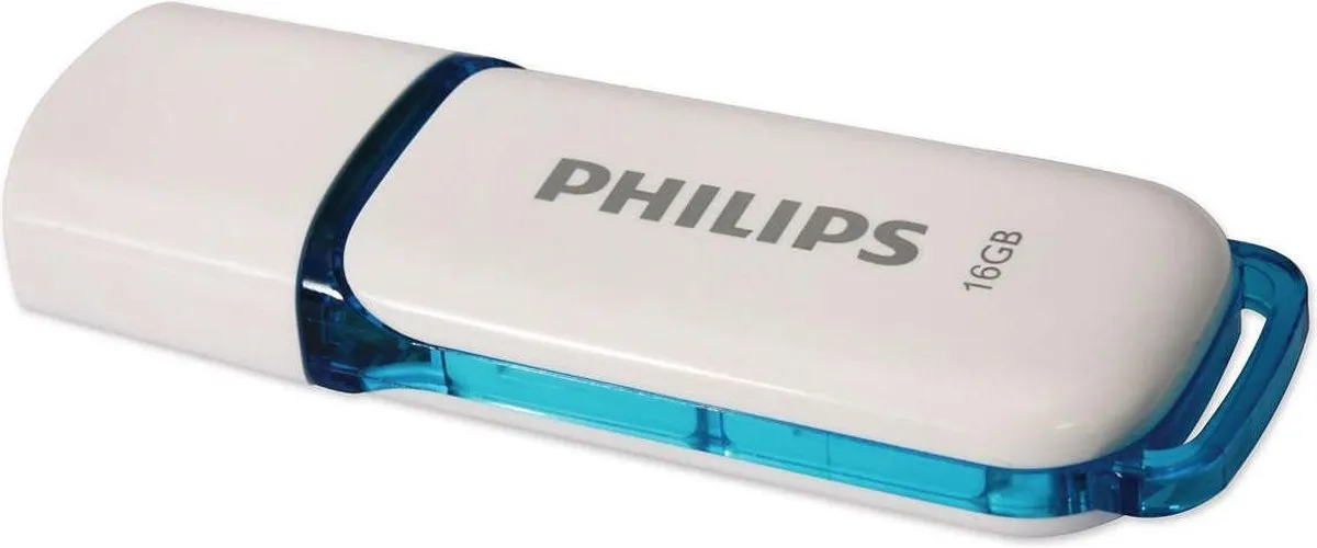 Philips FM16FD70B USB-Stick 16GB - Snow - Blauw/Wit
