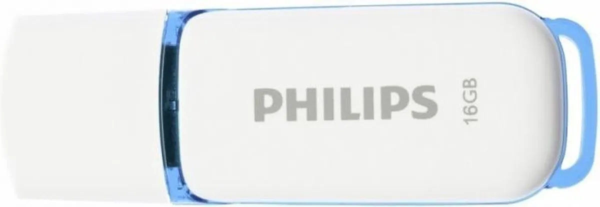 Philips FM16FD70B USB-Stick 16GB - Snow - Blauw/Wit