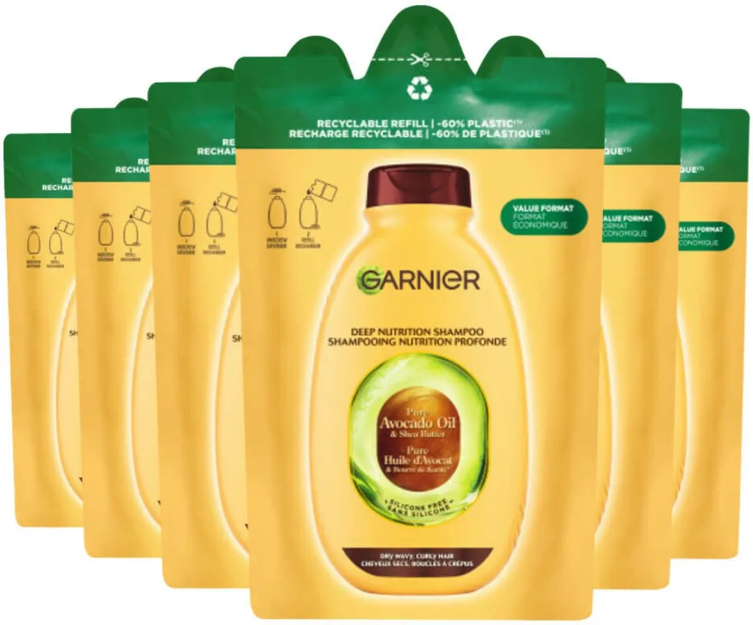 Garnier Loving Blends Avocado & Shea Boter Shampoo Refill 6x250ml - afbeelding 6 van 6