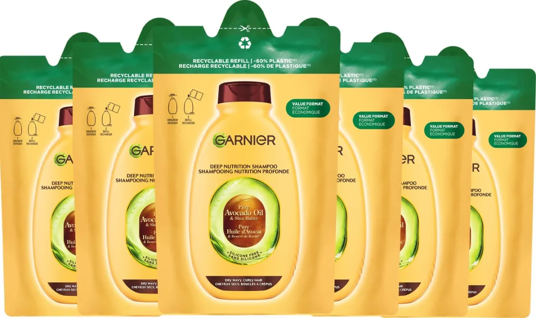 Garnier Loving Blends Avocado & Shea Boter Shampoo Refill 6x250ml