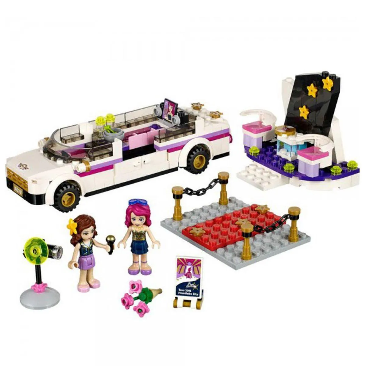 LEGO Friends Popster Limousine 41107 - 265 Stukken - 2 Minifiguren - afbeelding 3 van 6