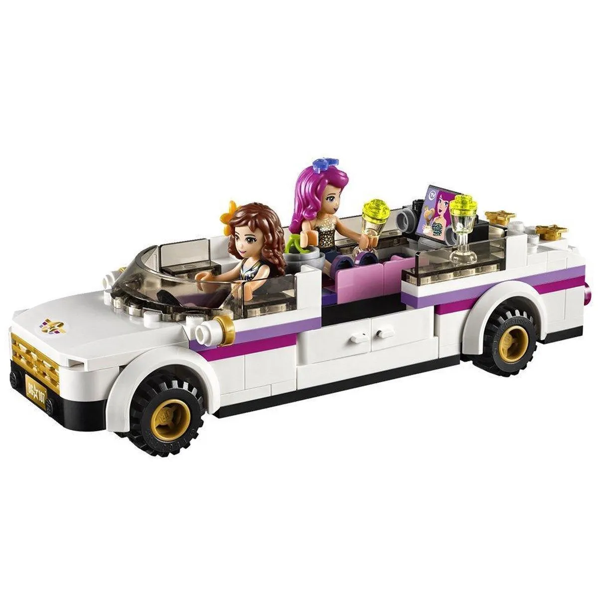 LEGO Friends Popster Limousine 41107 - 265 Stukken - 2 Minifiguren - afbeelding 5 van 6