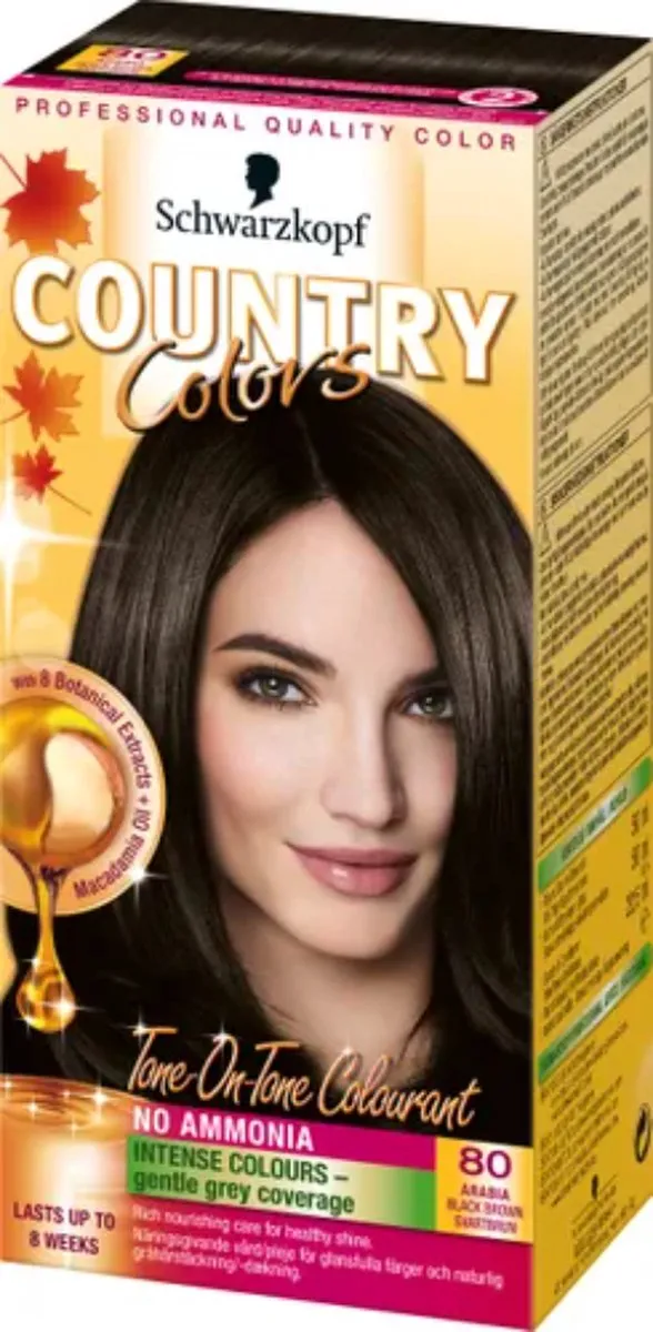 Schwarzkopf Country Colors Arabia Zwartbruin 80