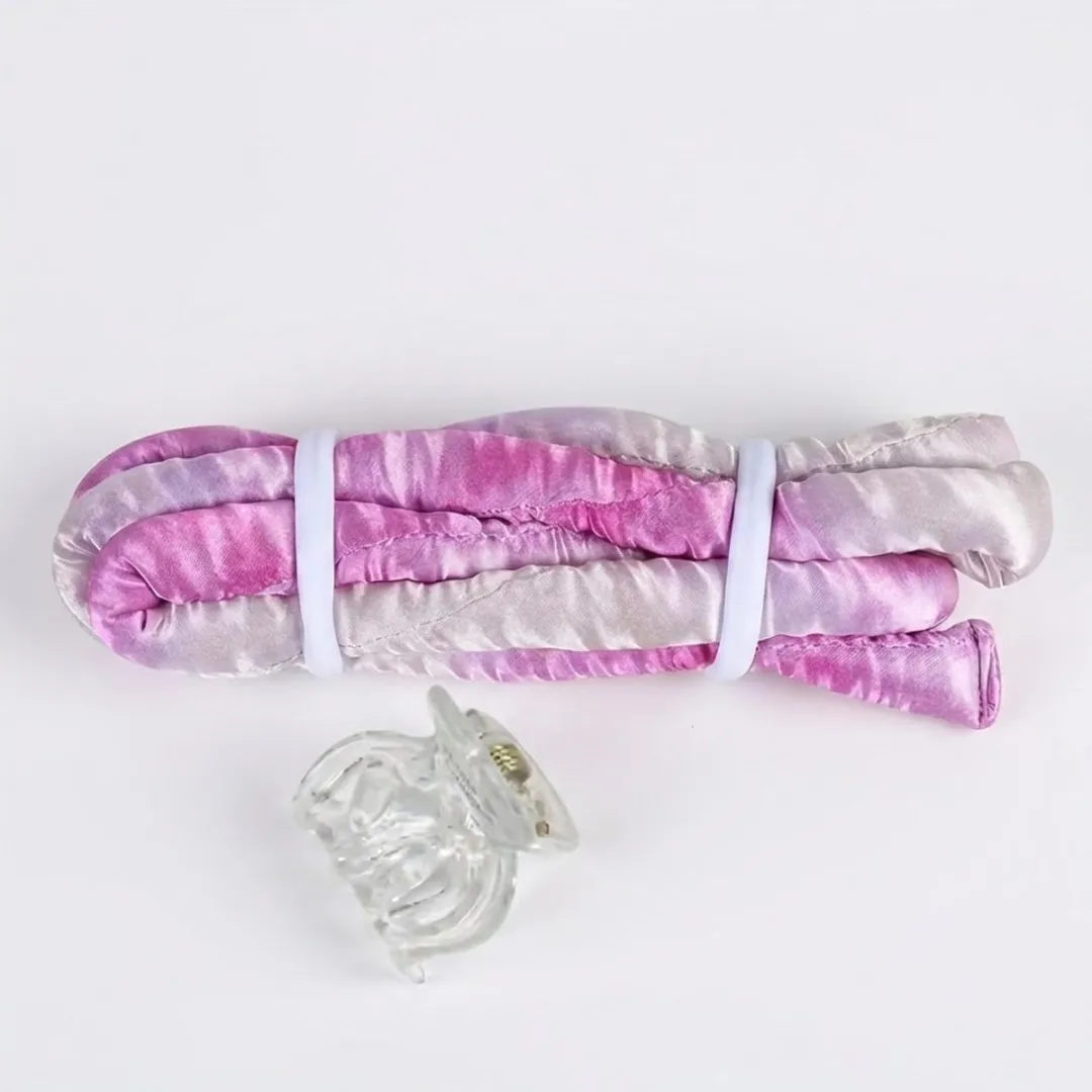 NuveX Gradiënt Rozerood Heatless Krulband Set