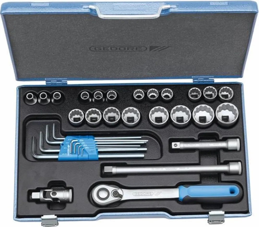 Gedore D 19 WAU-20 Dopsleutelset 31-delig 1/2"