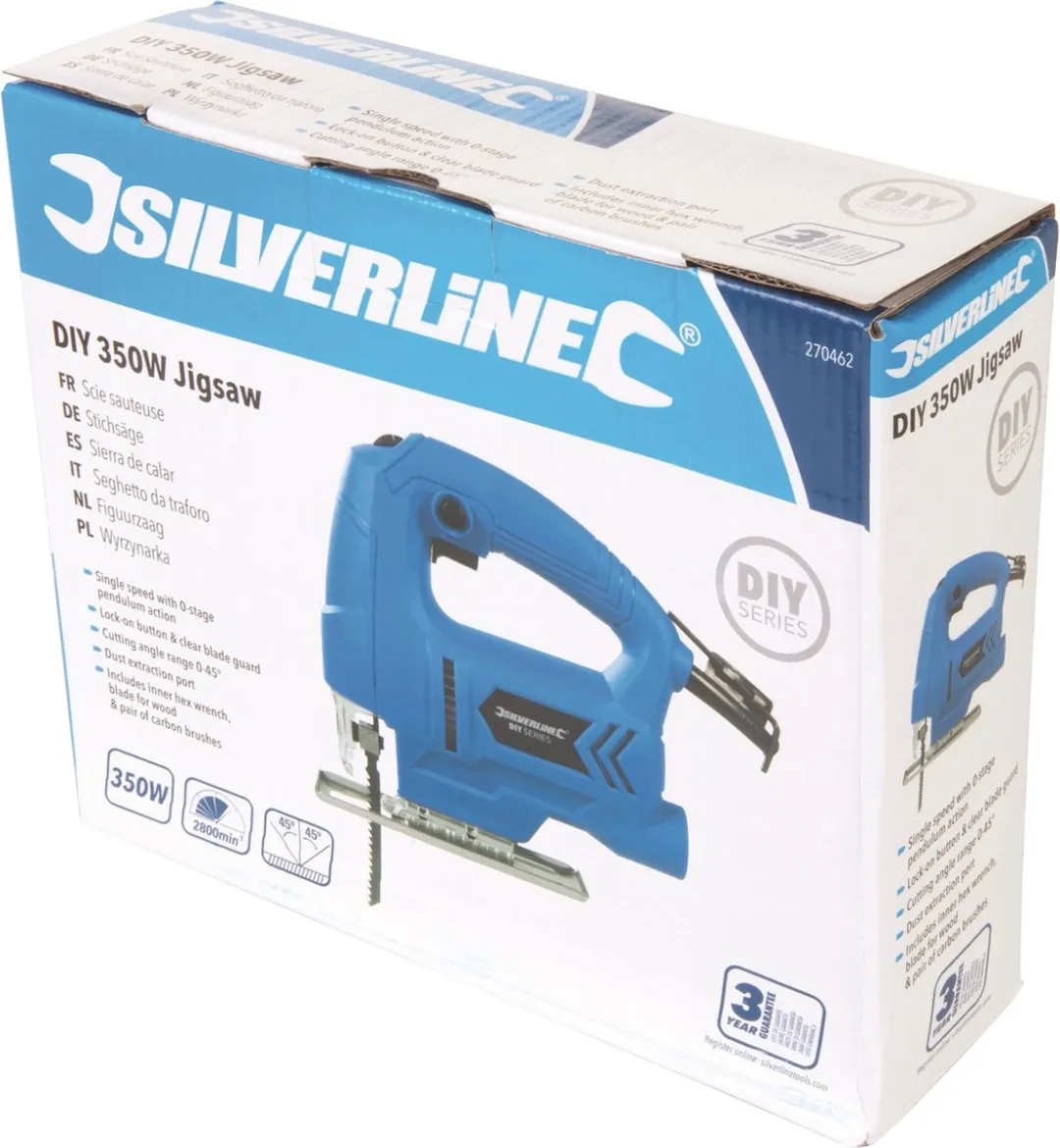 Silverline 350 W figuurzaag