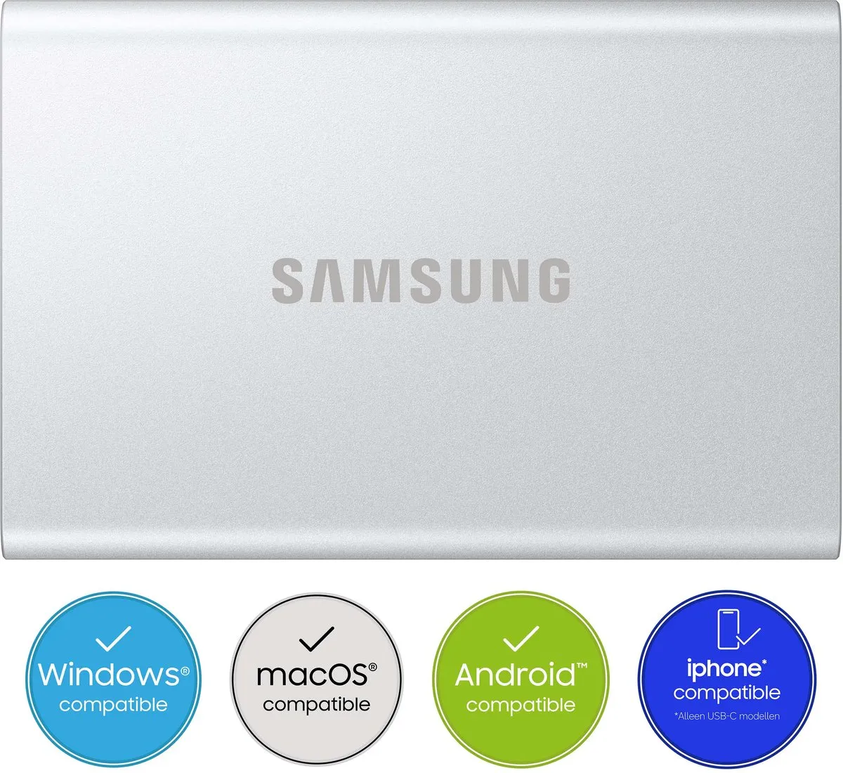 Samsung T7 Resurrected MU-PD2T0G/WW Externe SSD 2TB
