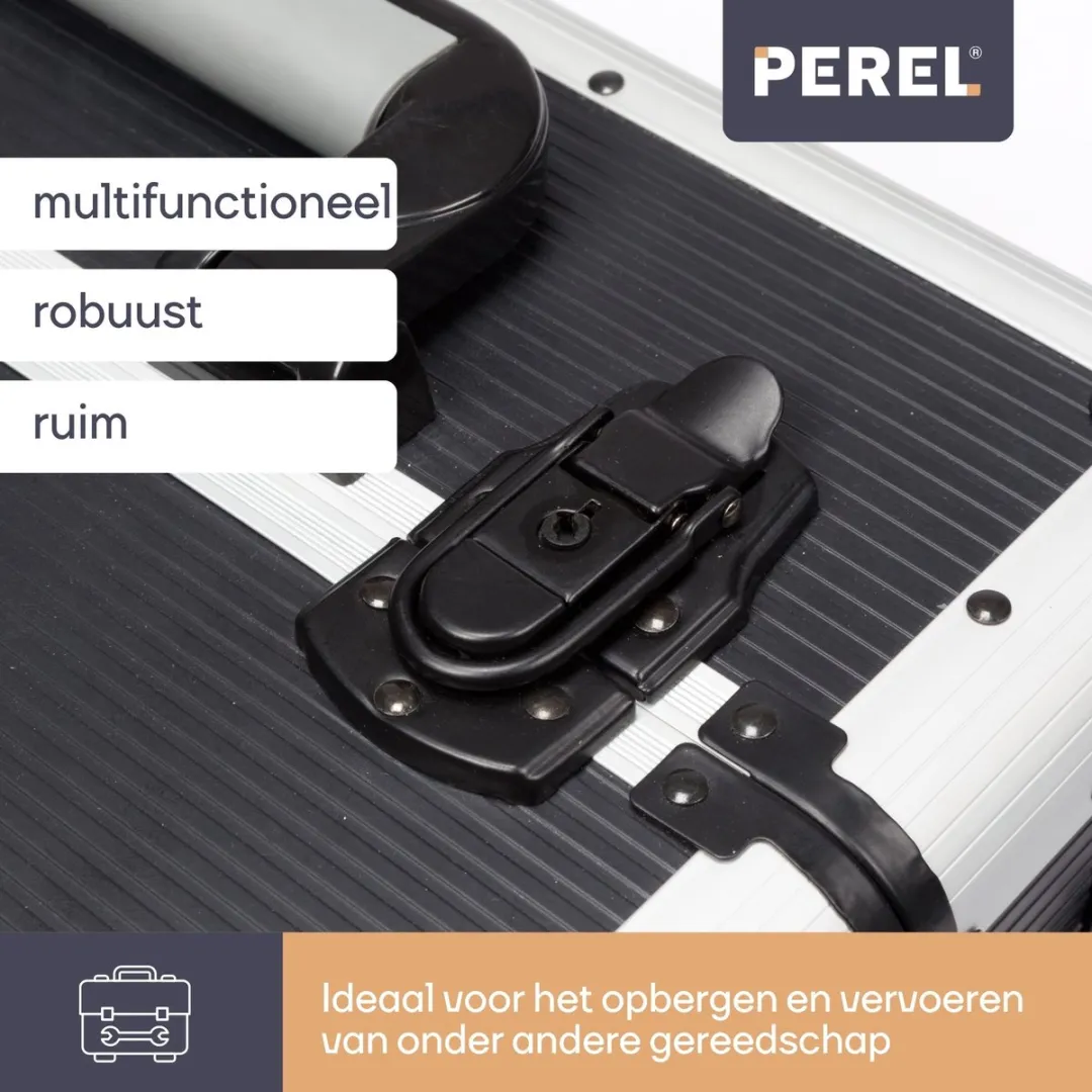 Perel Multifunctionele Gereedschapskoffer 1827-CJ - Aluminium - 370x225x670mm