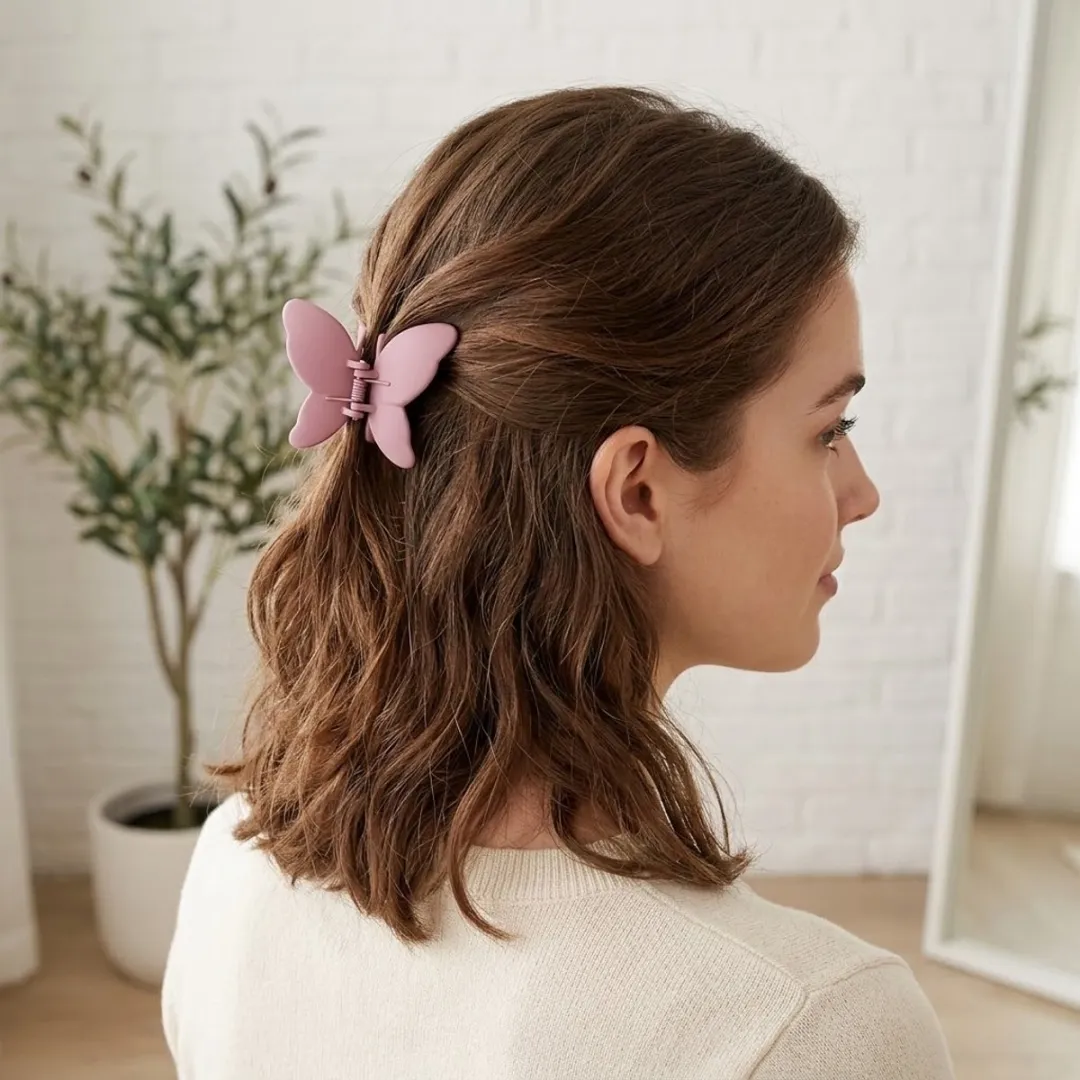 NuveX Vlinder Haarclips - 2 Stuks - Paars & Roze
