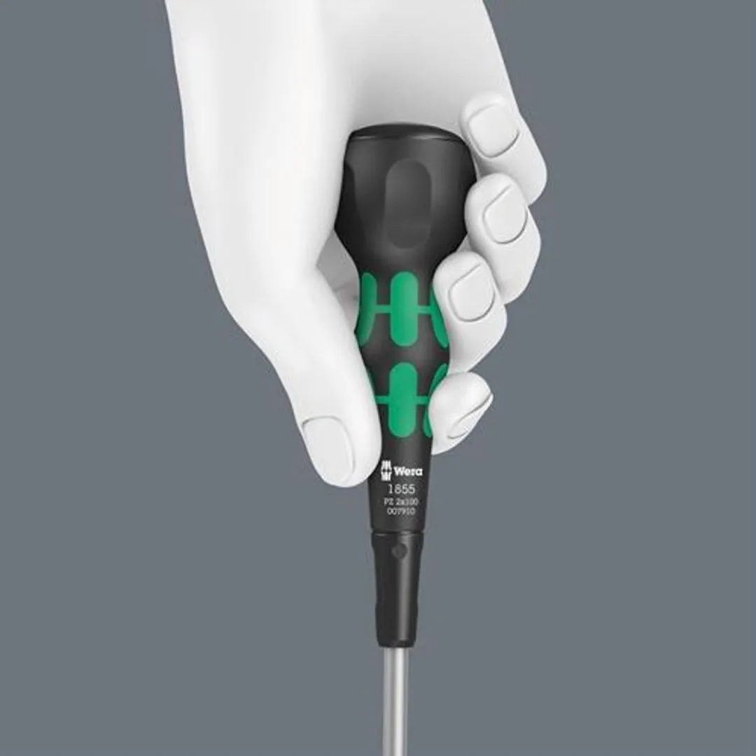 Wera 1855 PZ Schroevendraaier - 70mm - Zwart/Groen