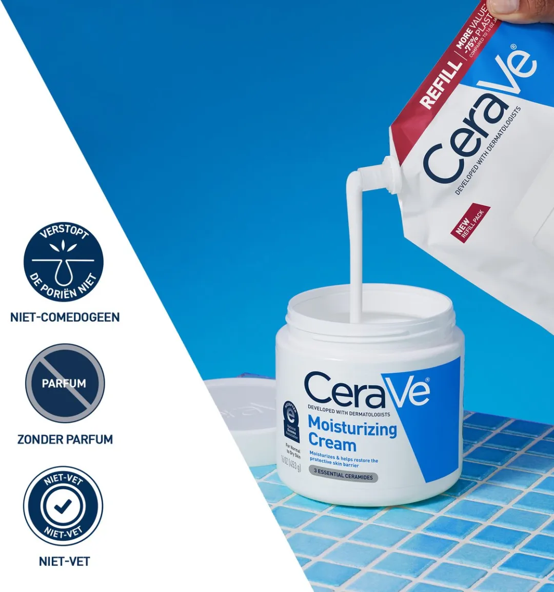 CeraVe Hydraterende Crème Navulling · 454 g - afbeelding 6 van 6