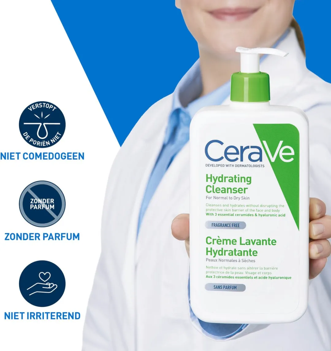 CeraVe Hydraterende Reinigingscrème 236ml - 2 Stuks