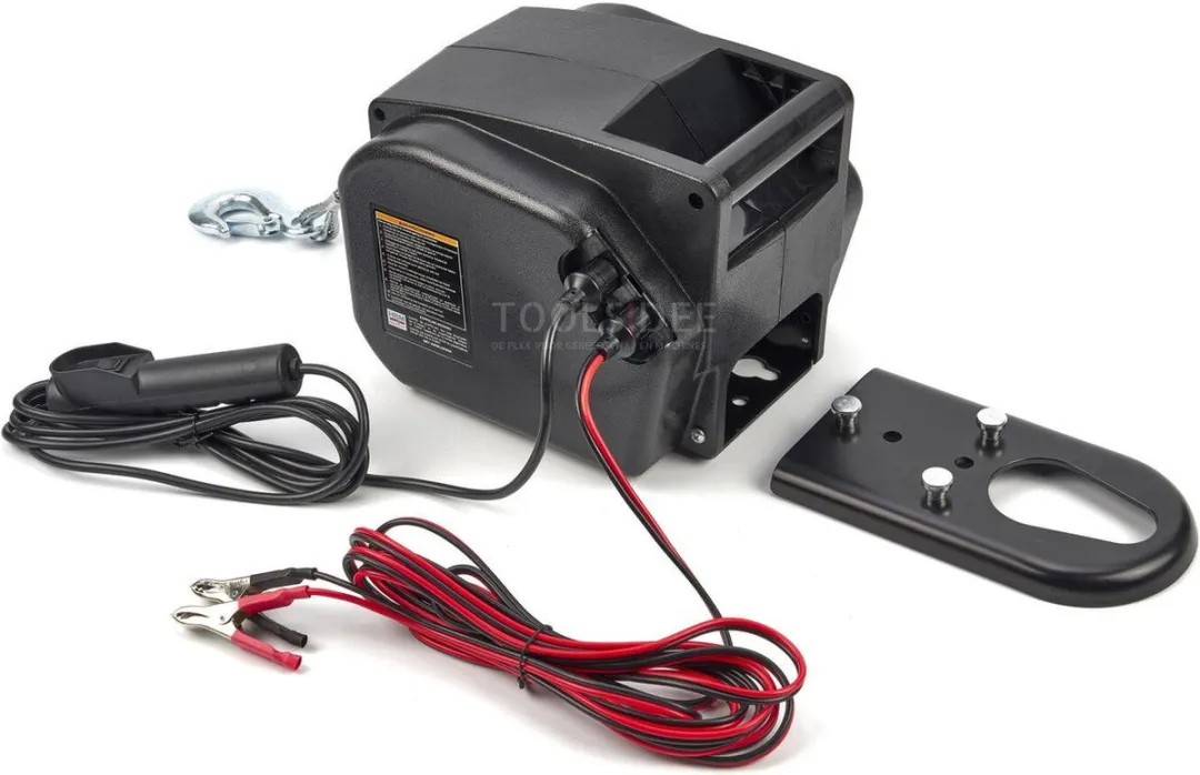 HBM Draagbare Elektrische Lier 12V 900kg - met lamp