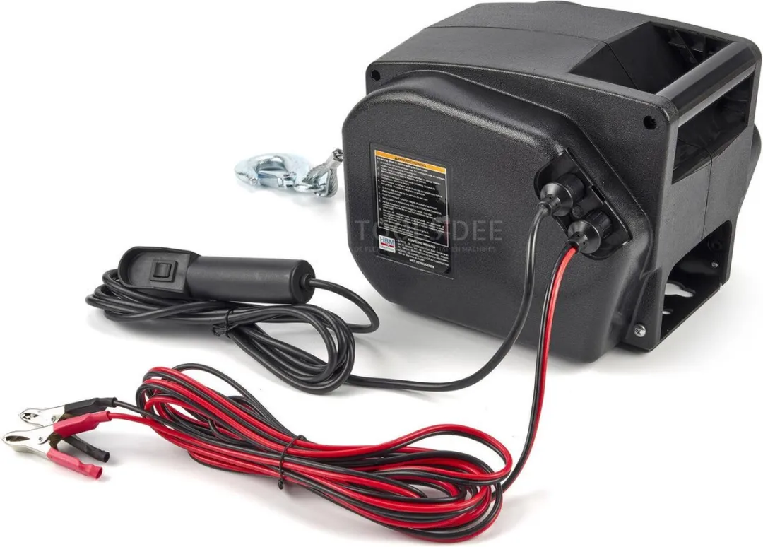 HBM Draagbare Elektrische Lier 12V 900kg - met lamp