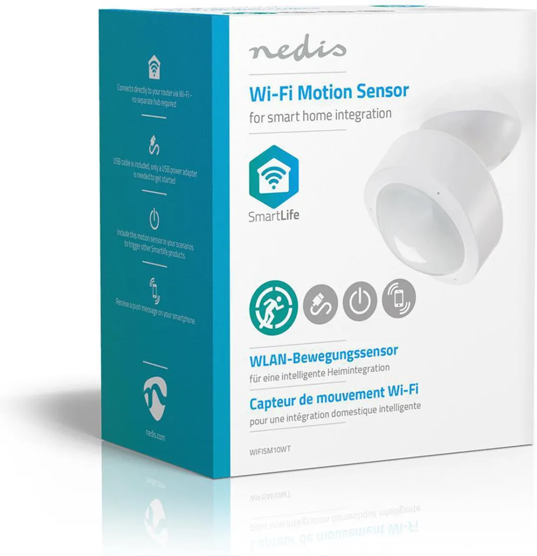 Nedis SmartLife WIFISM10WT Bewegingssensor - Wi-Fi - 10m Bereik - Wit - afbeelding 6 van 6