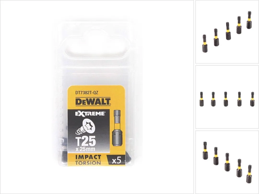 DeWalt DT7382T-QZ T25 Schroefbits - 25mm - 5 Stuks