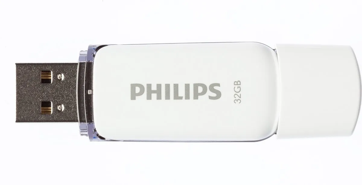 Philips USB Stick 2.0 FM32FD70D - 32GB - Grijs/Wit - 8 Stuks - afbeelding 6 van 6