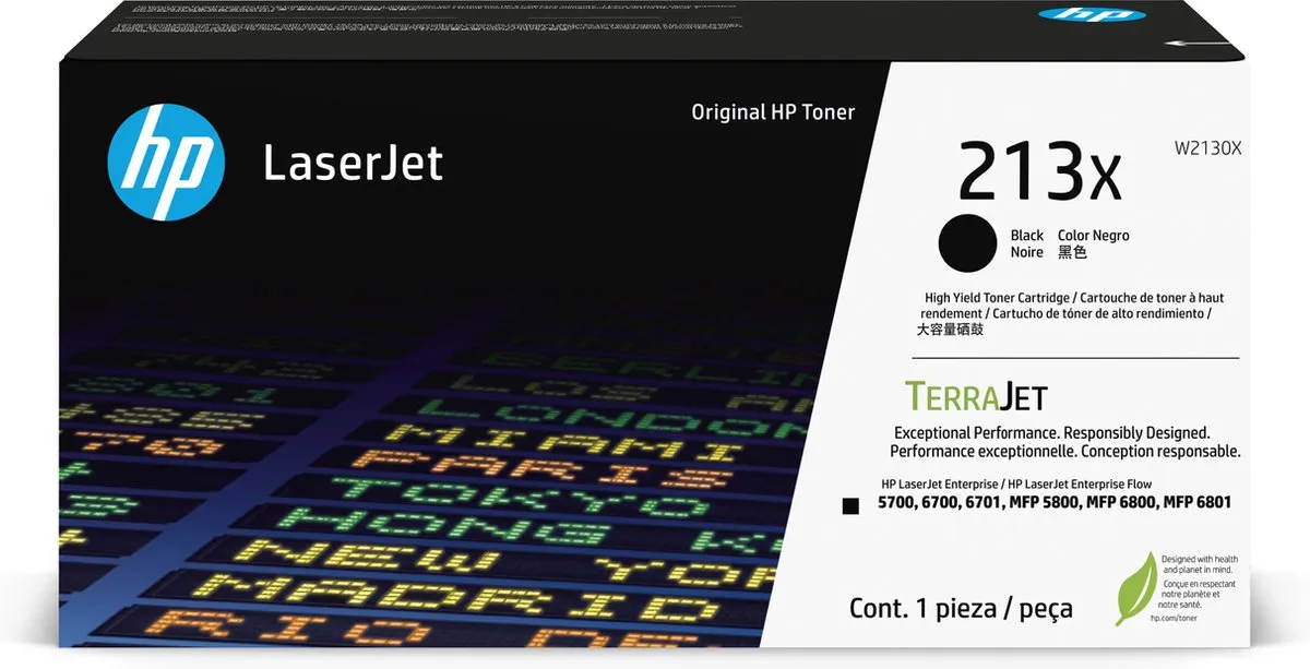 HP 213X Originele Tonercartridge - Zwart
