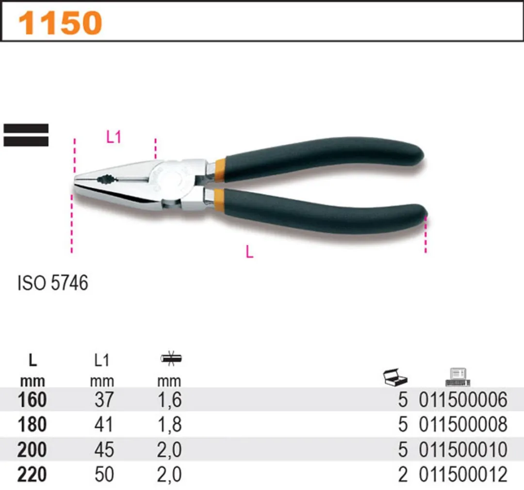 Beta Universele Combinatietang 200mm - Model 1150/200
