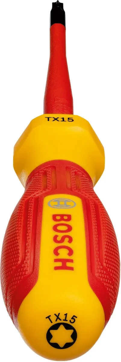 Bosch Professional VDE Schroevendraaier TX 15 - Geel/Rood
