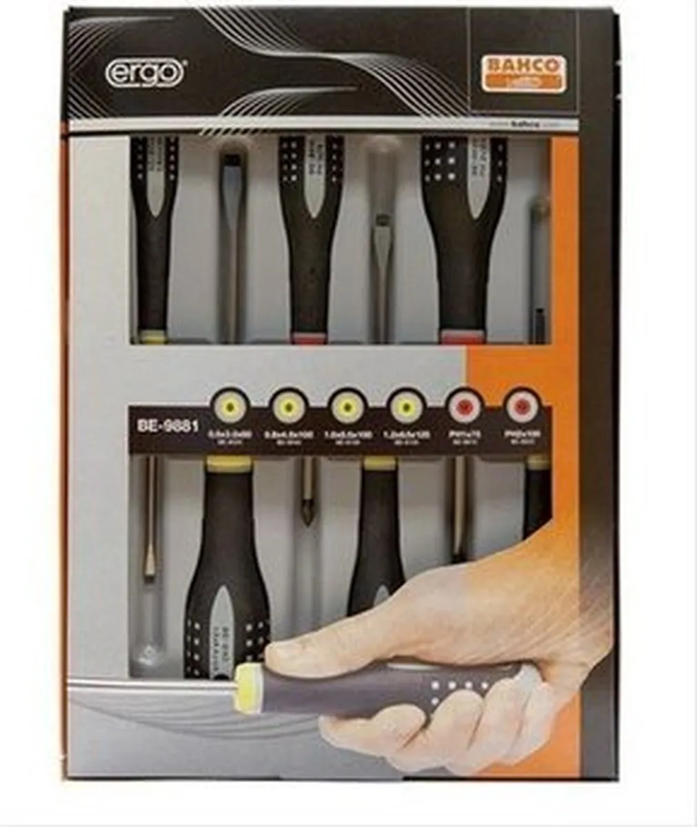 Bahco BE-9881 Schroevendraaierset 6-delig