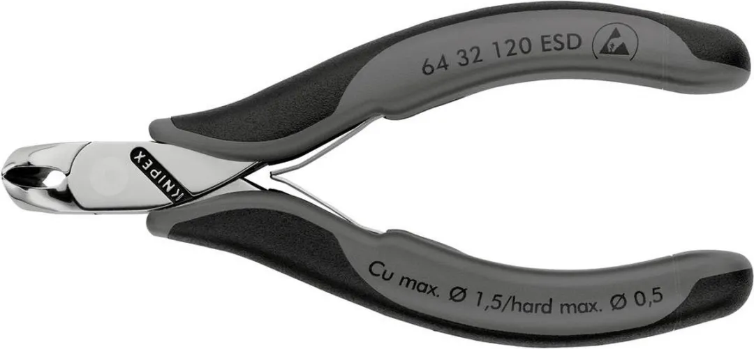 Knipex ESD Elektronica Draadtang 120mm 6432120ESD - afbeelding 6 van 6