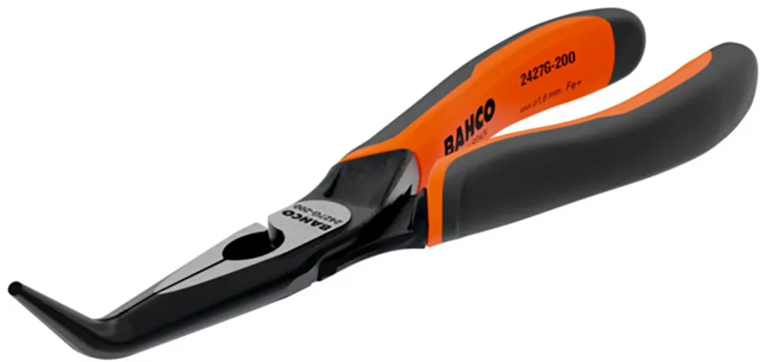 Bahco Gebogen Punttang 160mm - Oranje/Zwart