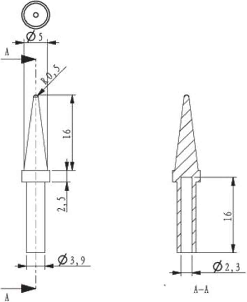 TOOLCRAFT HF-1,0BF Soldeerpunt Potlood 1mm
