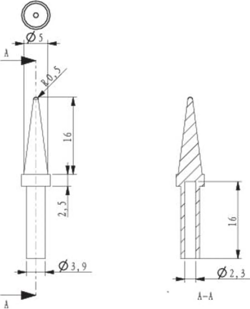 TOOLCRAFT HF-1,0BF Soldeerpunt Potlood 1mm