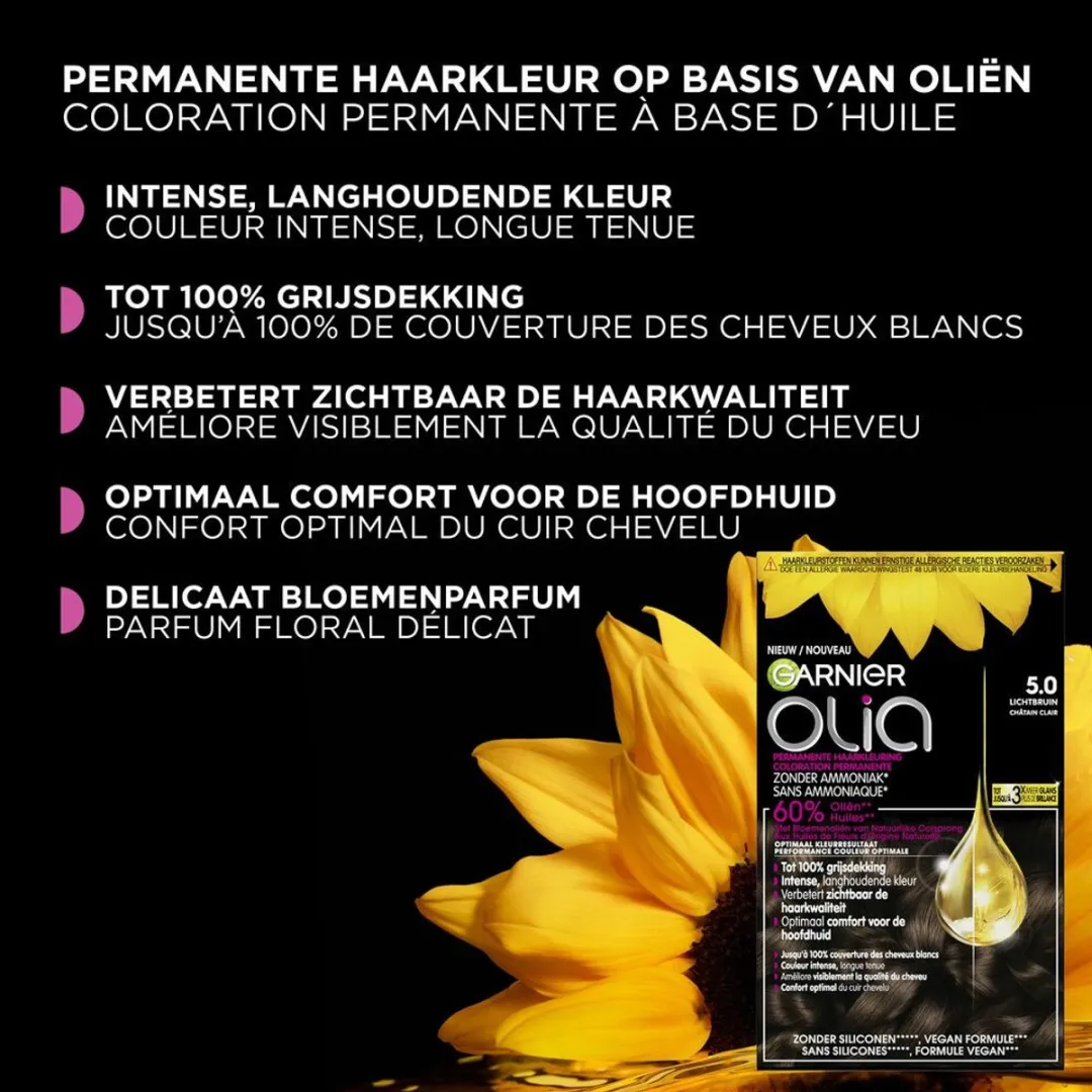 Garnier Olia Haarkleuring Donkerblond 986ml