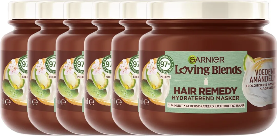 Garnier Loving Blends Amandelmelk Haarmasker - 6x340ml