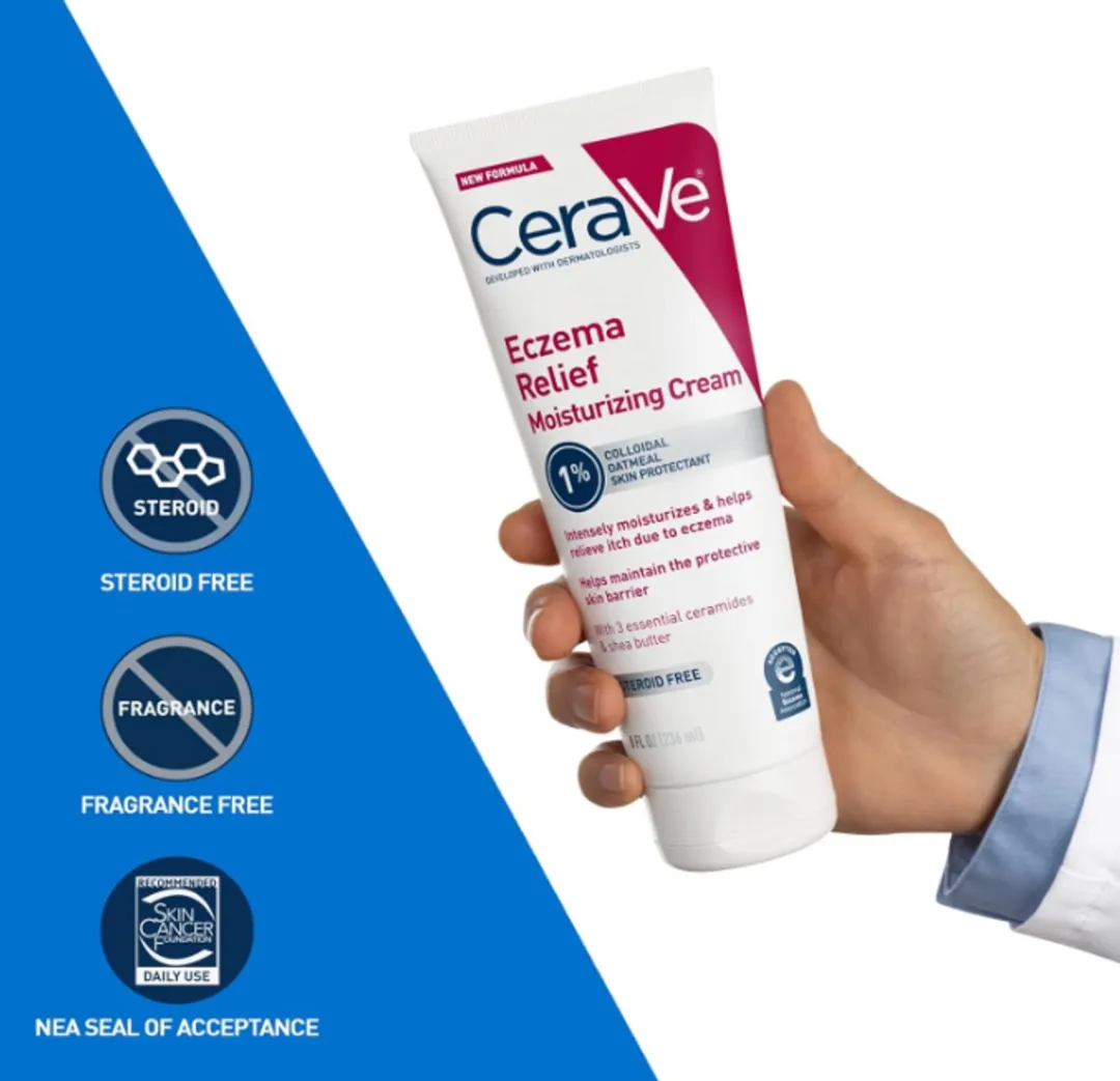 CeraVe Eczema Relief Hydraterende Crème 236ml - Colloïdale Havermout