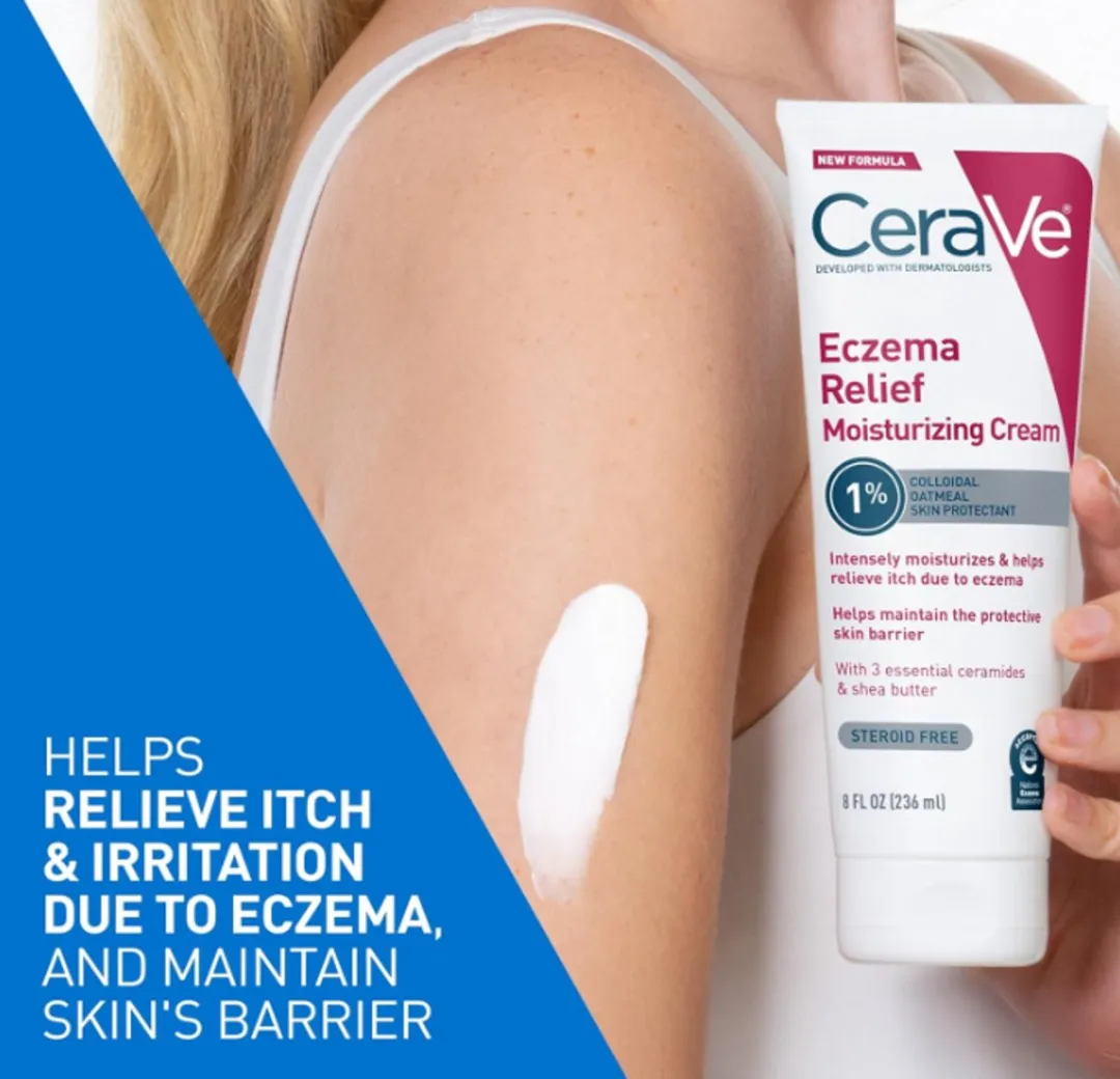 CeraVe Eczema Relief Hydraterende Crème 236ml - Colloïdale Havermout