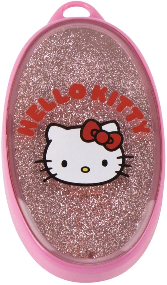 Hello Kitty Roze Glitter Haarborstel 13cm