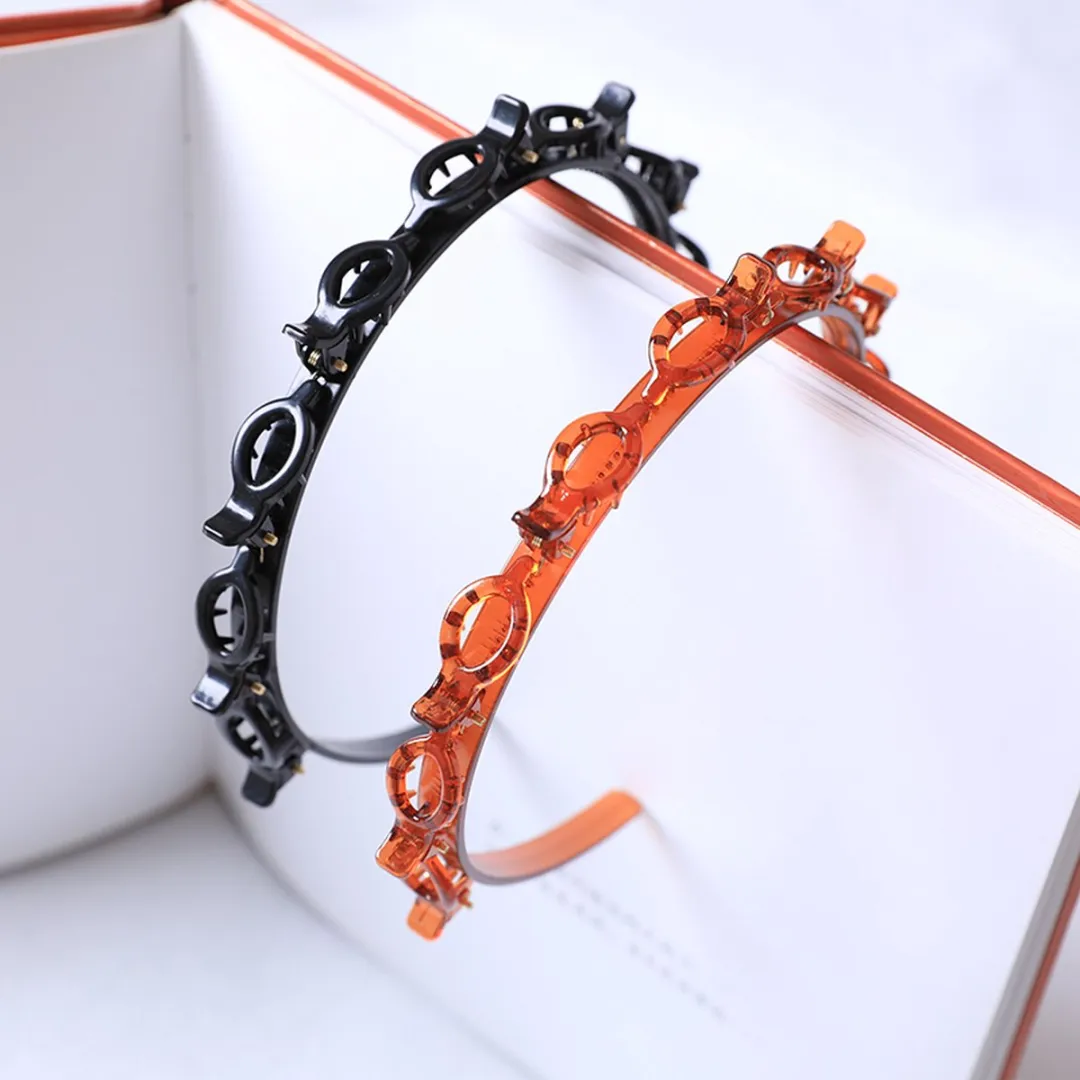 VinkToys Diadeem met clips - 2 Stuks - Zwart & Bruin
