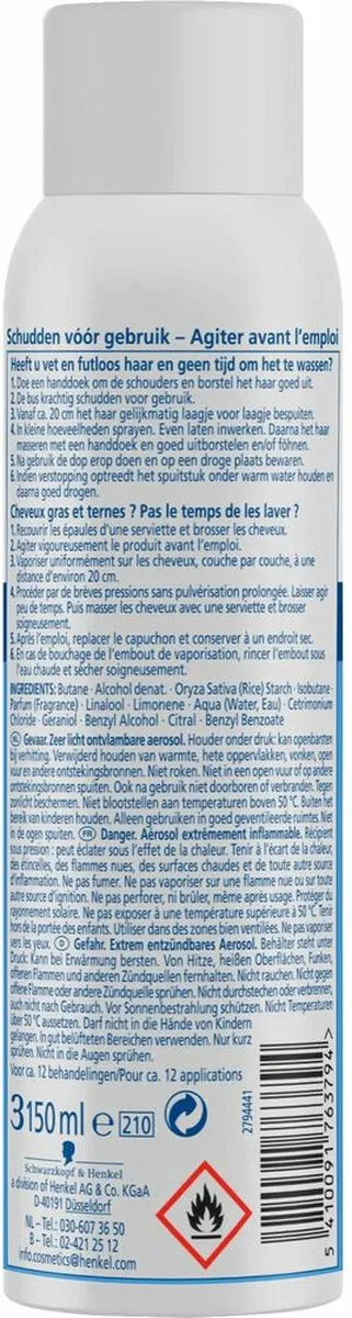 Schwarzkopf Fresh Droogshampoo 150ml - 5 Stuks