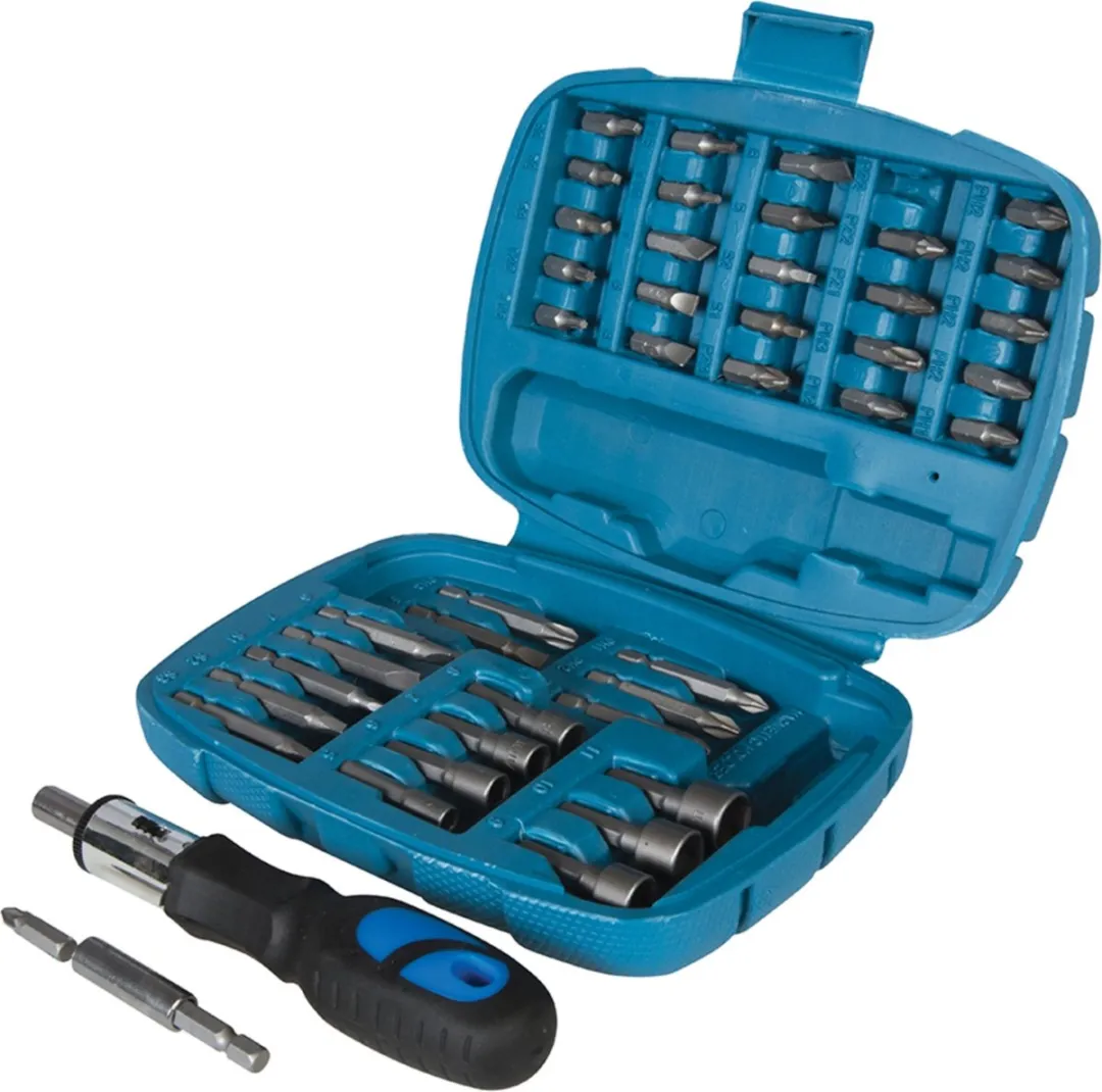Silverline Ratelschroevendraaier 427611 - 46-delige bit set