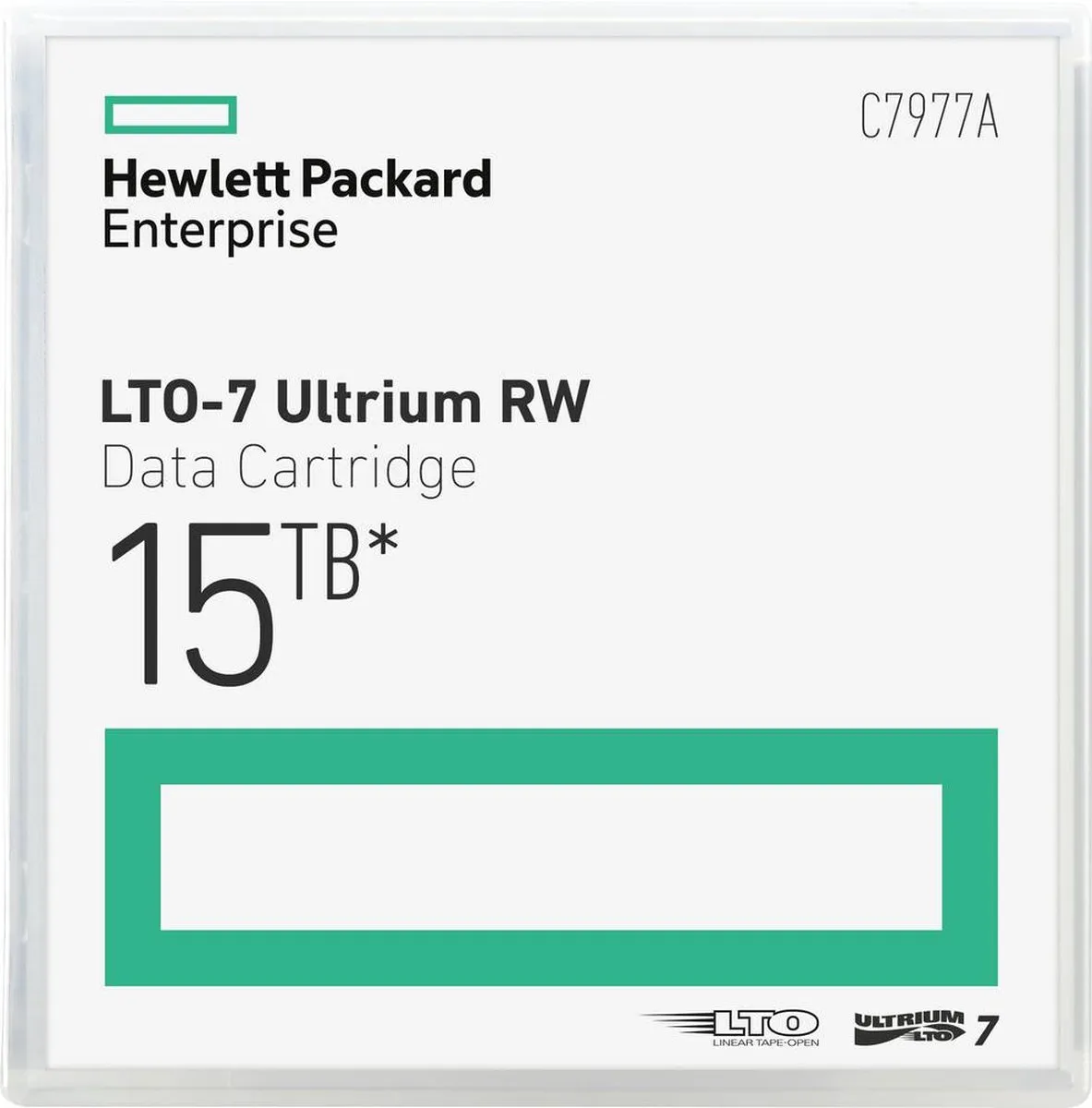 HP LTO-7 C7977A Data Cartridge 15TB
