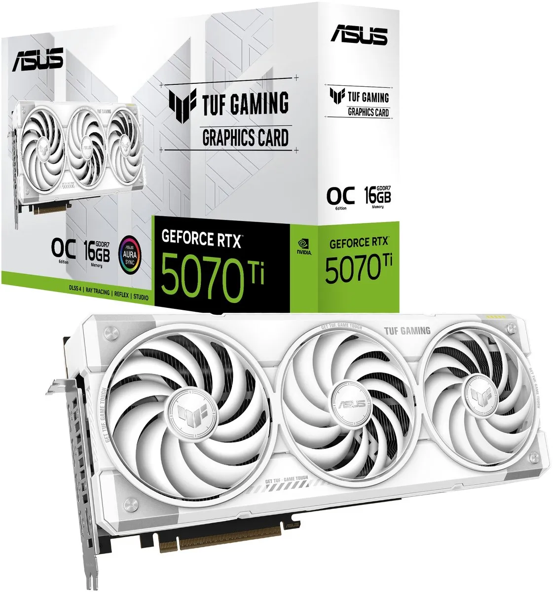 ASUS TUF GeForce RTX 5070 Ti White OC Edition 16GB